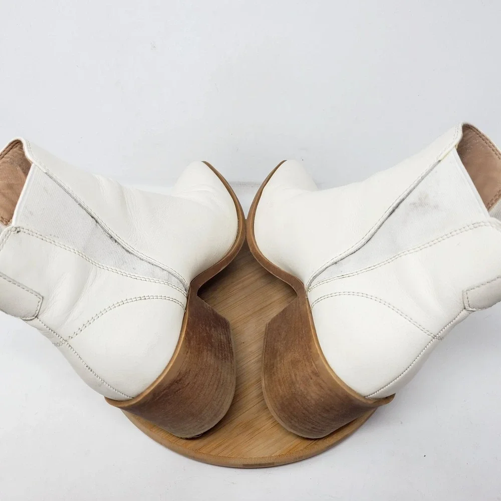 Steve Madden Ankle Boots Womens 9 Audience Bone Western Chelsea Shoes‎ Bootie